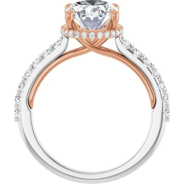 Hidden Halo-Style Engagement Ring Image 2 Raleigh Diamond Fine Jewelry Raleigh, NC