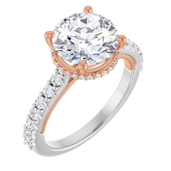 Hidden Halo-Style Engagement Ring