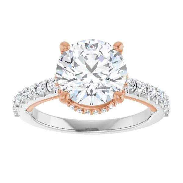 Hidden Halo-Style Engagement Ring Image 3 Witt's Jewelry Wayne, NE