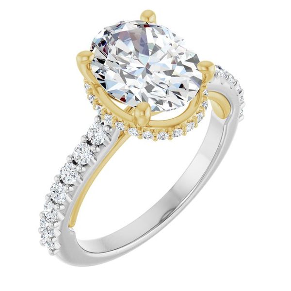 Hidden Halo-Style Engagement Ring
