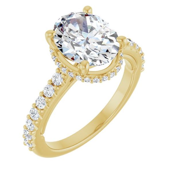 Hidden Halo-Style Engagement Ring