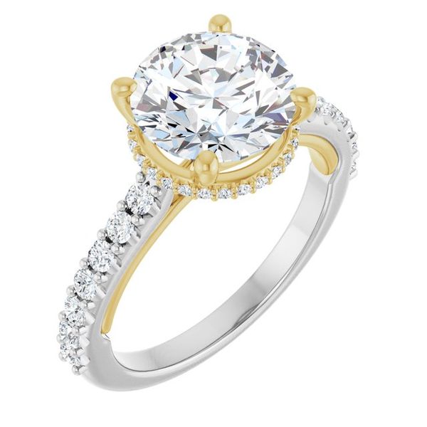 Hidden Halo-Style Engagement Ring