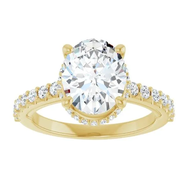 Hidden Halo-Style Engagement Ring Image 3 Raleigh Diamond Fine Jewelry Raleigh, NC