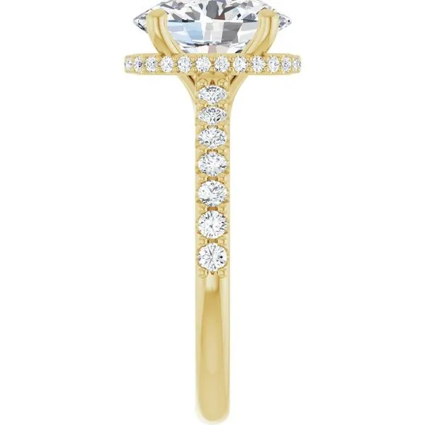 Hidden Halo-Style Engagement Ring Image 4 Raleigh Diamond Fine Jewelry Raleigh, NC