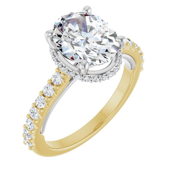 Hidden Halo-Style Engagement Ring
