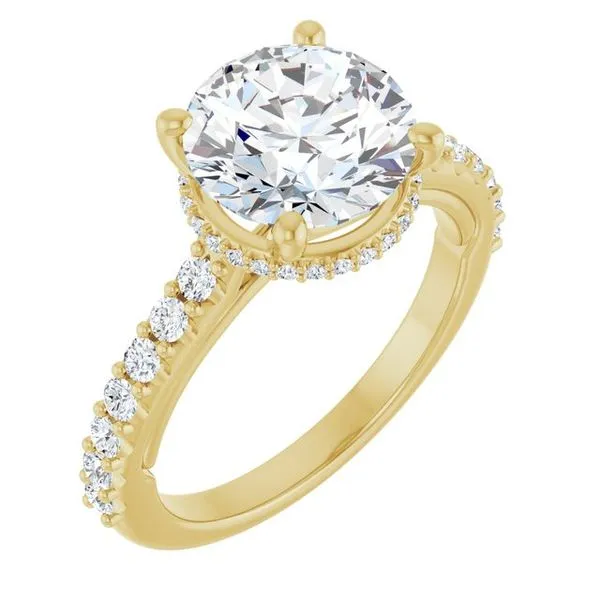 Hidden Halo-Style Engagement Ring Raleigh Diamond Fine Jewelry Raleigh, NC