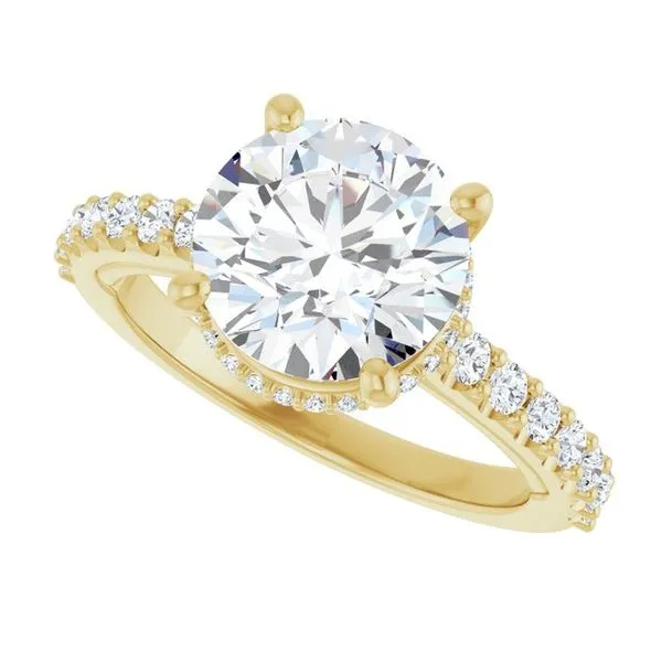 Hidden Halo-Style Engagement Ring Image 5 Raleigh Diamond Fine Jewelry Raleigh, NC