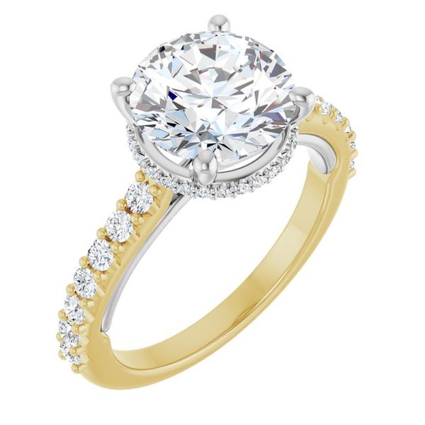 Hidden Halo-Style Engagement Ring