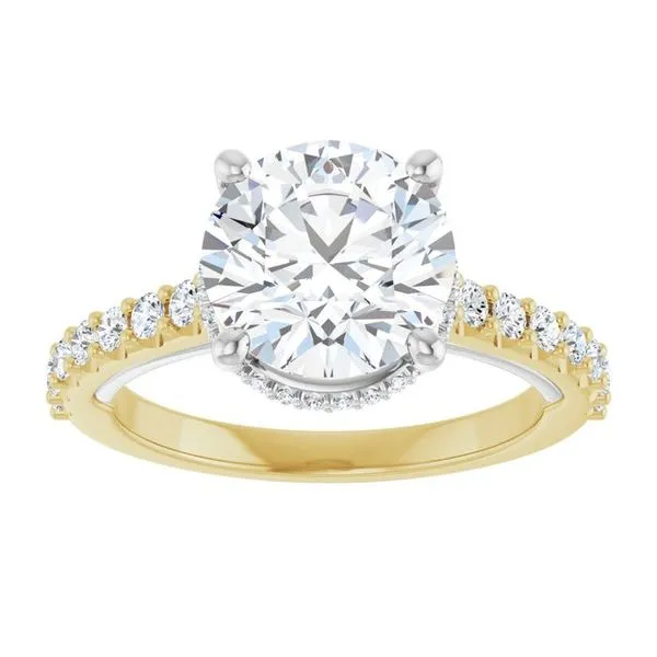 Hidden Halo-Style Engagement Ring Image 3 Raleigh Diamond Fine Jewelry Raleigh, NC