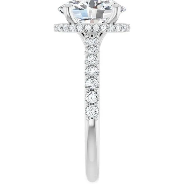 Hidden Halo-Style Engagement Ring Image 4 Berilian Jewelers Folsom, CA