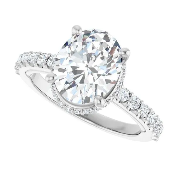 Hidden Halo-Style Engagement Ring Image 5 Clater Jewelers Louisville, KY