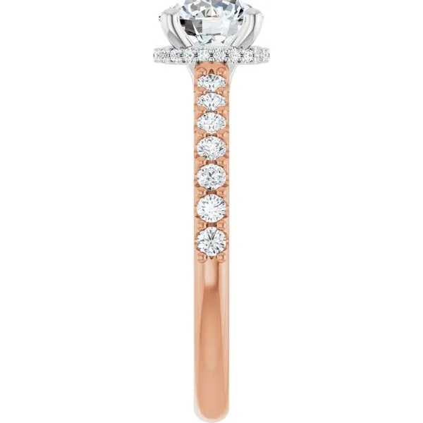 Hidden Halo-Style Engagement Ring Image 4 Berilian Jewelers Folsom, CA