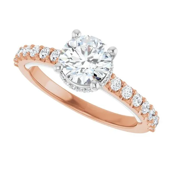 Hidden Halo-Style Engagement Ring Image 5 Paul James Jewelers Angels Camp, CA