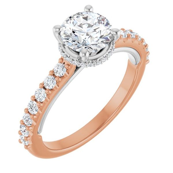 Hidden Halo-Style Engagement Ring