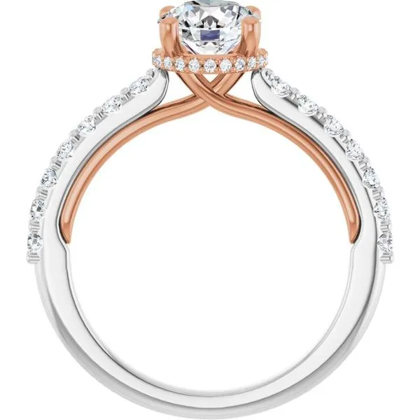 Hidden Halo-Style Engagement Ring Image 2 Clater Jewelers Louisville, KY