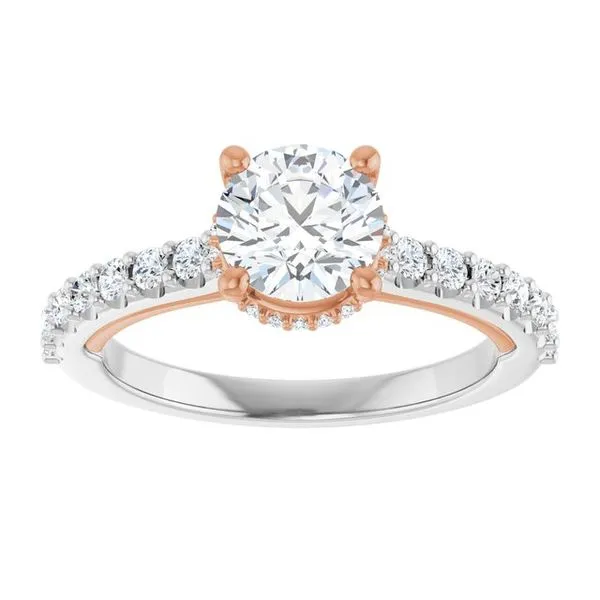Hidden Halo-Style Engagement Ring Image 3 Arezzo Jewelers Elmwood Park, IL