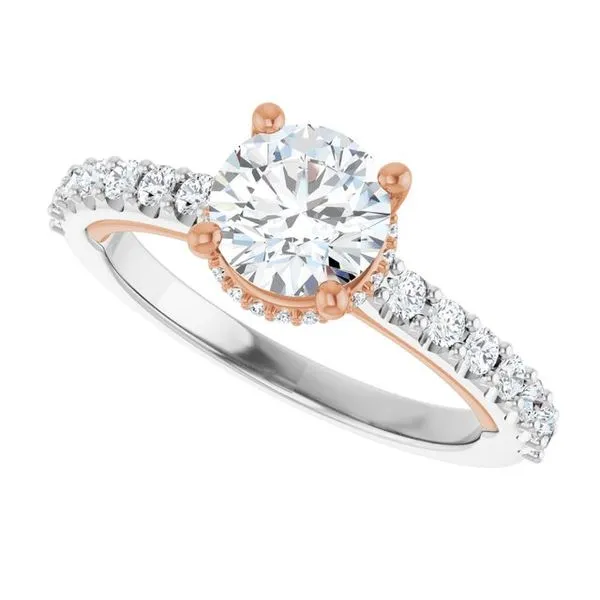 Hidden Halo-Style Engagement Ring Image 5 Raleigh Diamond Fine Jewelry Raleigh, NC