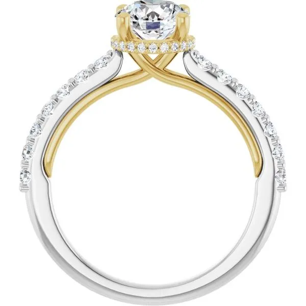 Hidden Halo-Style Engagement Ring Image 2 House of Silva Wooster, OH