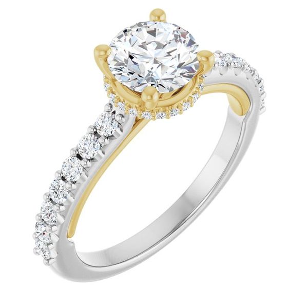 Hidden Halo-Style Engagement Ring