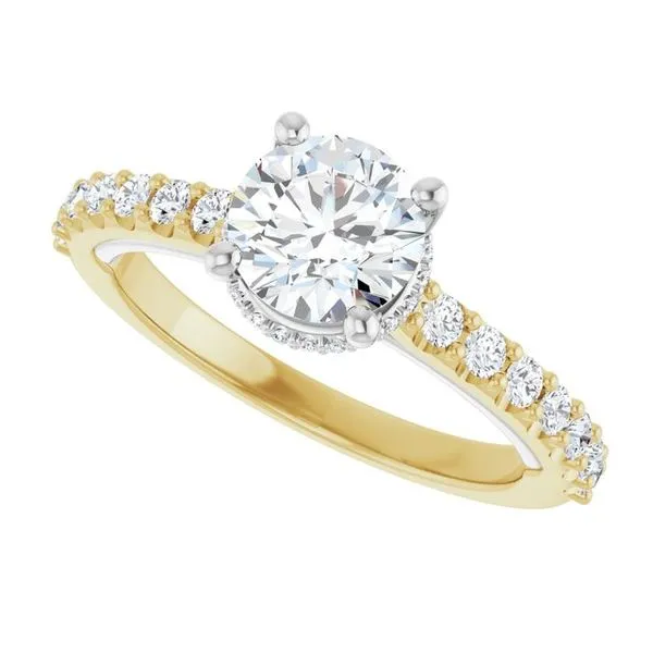 Hidden Halo-Style Engagement Ring Image 5 Vulcan's Forge LLC KANSAS CITY, MO