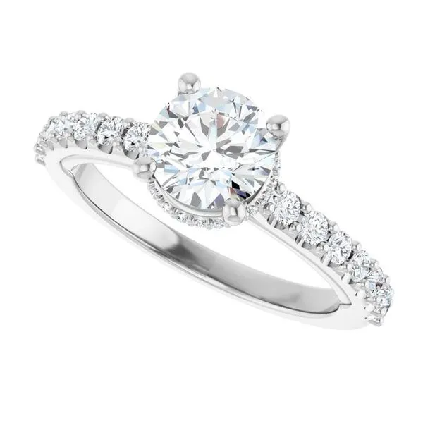 Hidden Halo-Style Engagement Ring Image 5 Raleigh Diamond Fine Jewelry Raleigh, NC