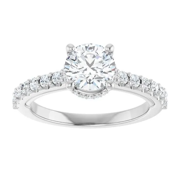 Hidden Halo-Style Engagement Ring Image 3 Clater Jewelers Louisville, KY