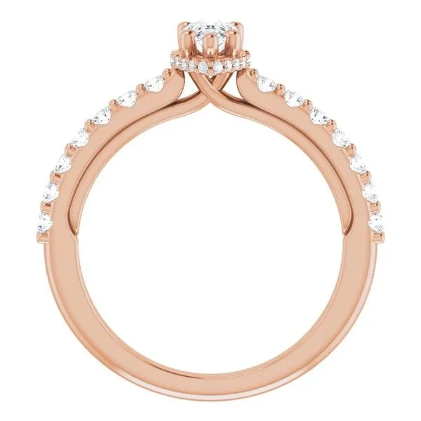 Hidden Halo-Style Engagement Ring Image 2 House of Silva Wooster, OH