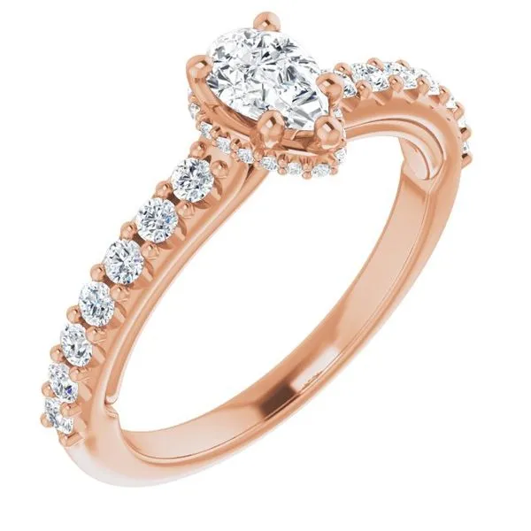 Hidden Halo-Style Engagement Ring