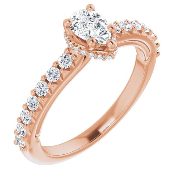Hidden Halo-Style Engagement Ring