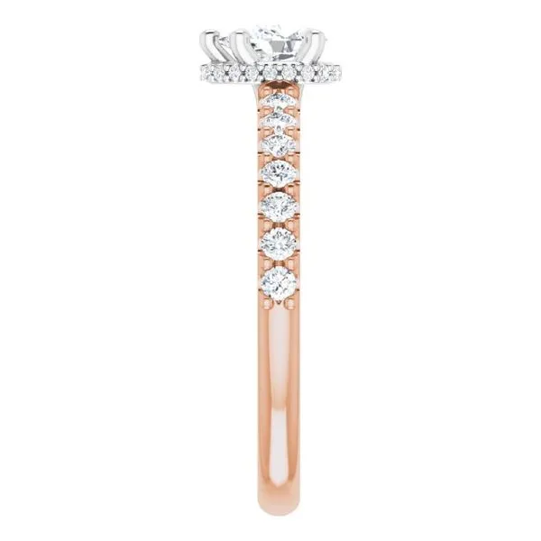 Hidden Halo-Style Engagement Ring Image 4 Hudson Valley Goldsmith New Paltz, NY