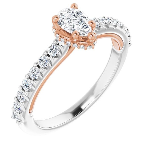 Hidden Halo-Style Engagement Ring
