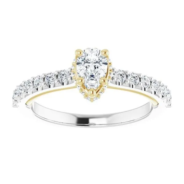 Hidden Halo-Style Engagement Ring Image 3 Clater Jewelers Louisville, KY