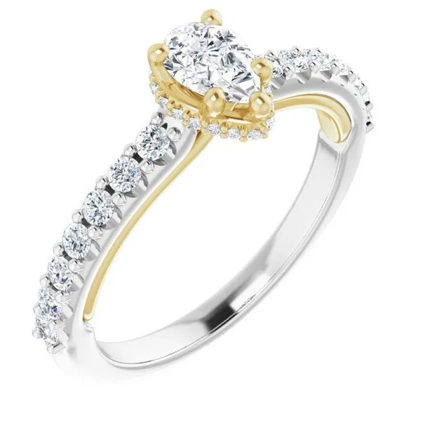 Hidden Halo-Style Engagement Ring