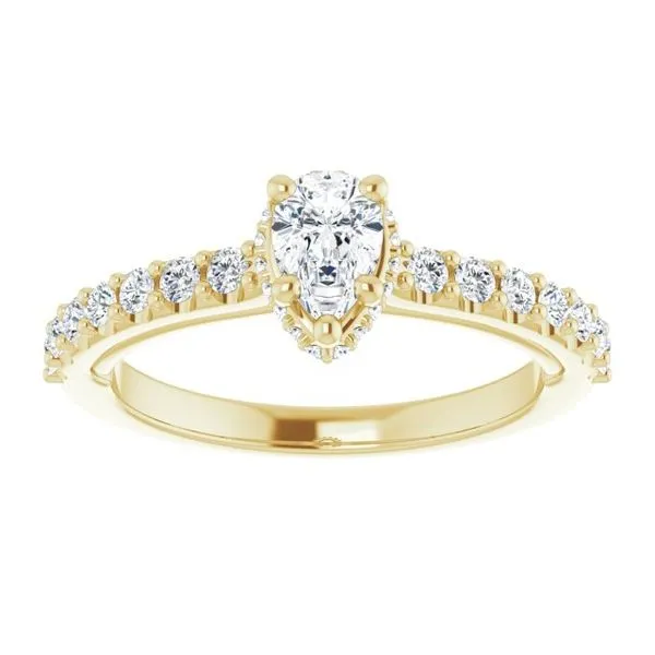 Hidden Halo-Style Engagement Ring Image 3 Clater Jewelers Louisville, KY
