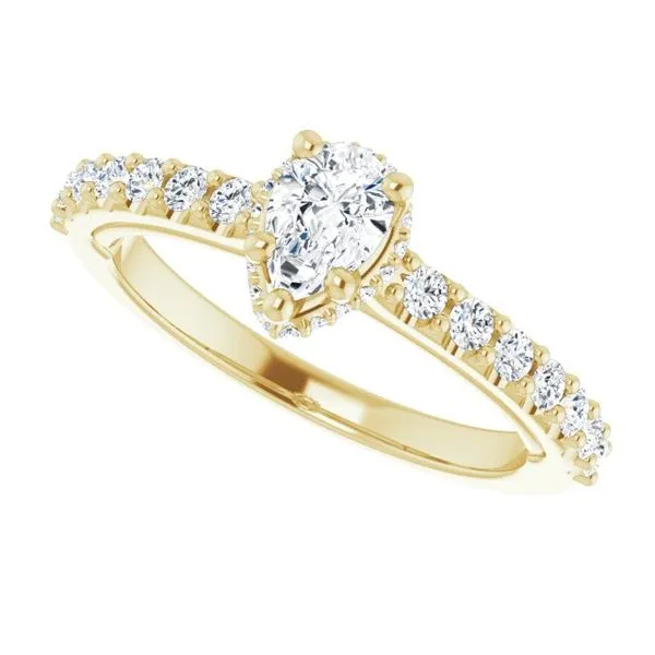 Hidden Halo-Style Engagement Ring Image 5 Clater Jewelers Louisville, KY