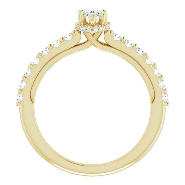 Hidden Halo-Style Engagement Ring Image 2 Berilian Jewelers Folsom, CA