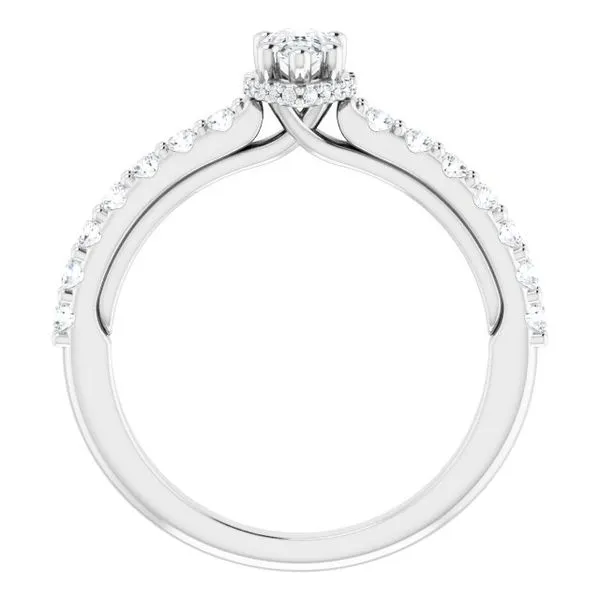 Hidden Halo-Style Engagement Ring Image 2 Clater Jewelers Louisville, KY