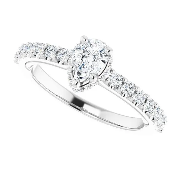 Hidden Halo-Style Engagement Ring Image 5 Clater Jewelers Louisville, KY