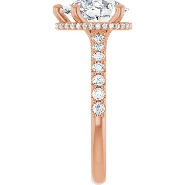 Hidden Halo-Style Engagement Ring Image 4 House of Silva Wooster, OH