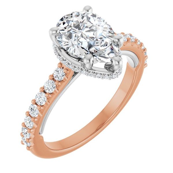 Hidden Halo-Style Engagement Ring