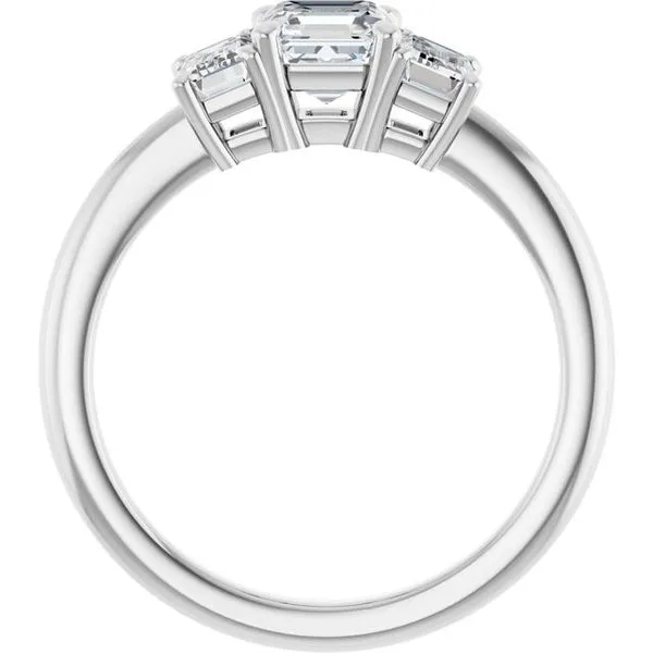 Three-Stone Engagement Ring Image 3 Berilian Jewelers Folsom, CA