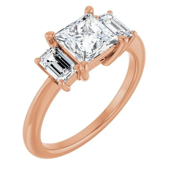 Three-Stone Engagement Ring Berilian Jewelers Folsom, CA