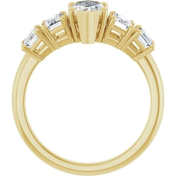 Five-Stone Engagement Ring Image 2 Berilian Jewelers Folsom, CA