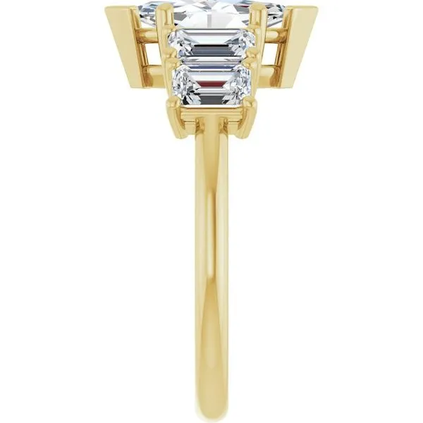 Five-Stone Engagement Ring Image 4 Berilian Jewelers Folsom, CA