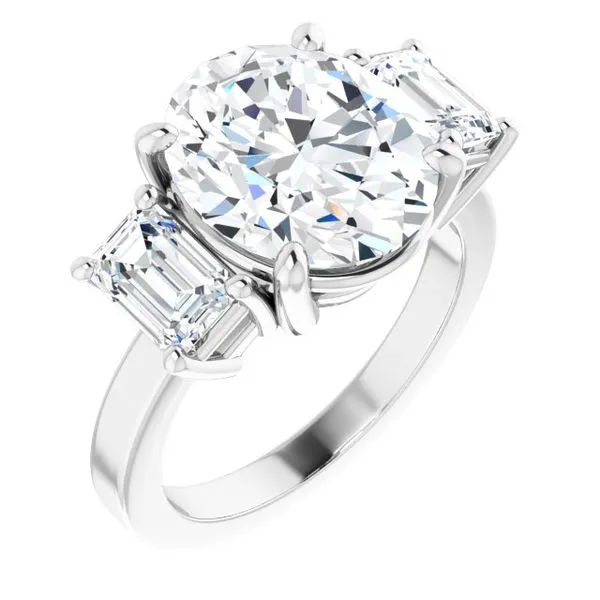 Three-Stone Engagement Ring Berilian Jewelers Folsom, CA