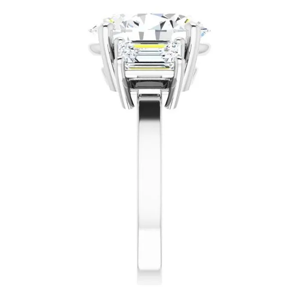 Three-Stone Engagement Ring Image 4 Berilian Jewelers Folsom, CA