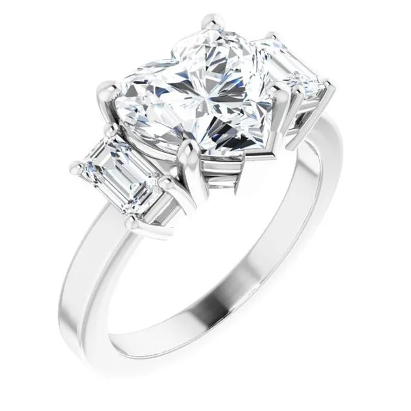 Three-Stone Engagement Ring Berilian Jewelers Folsom, CA
