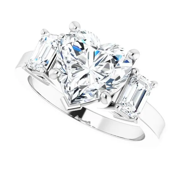 Three-Stone Engagement Ring Image 5 Berilian Jewelers Folsom, CA