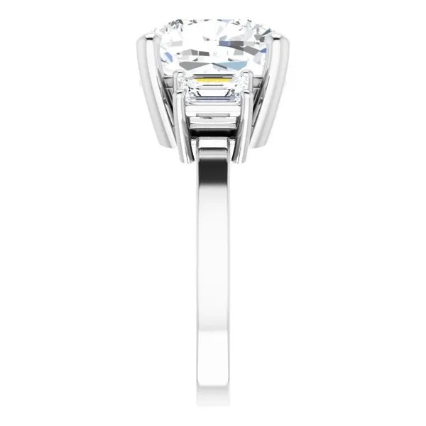 Three-Stone Engagement Ring Image 4 Berilian Jewelers Folsom, CA