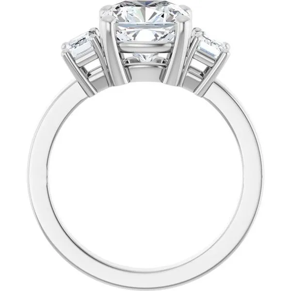 Three-Stone Engagement Ring Image 2 Berilian Jewelers Folsom, CA
